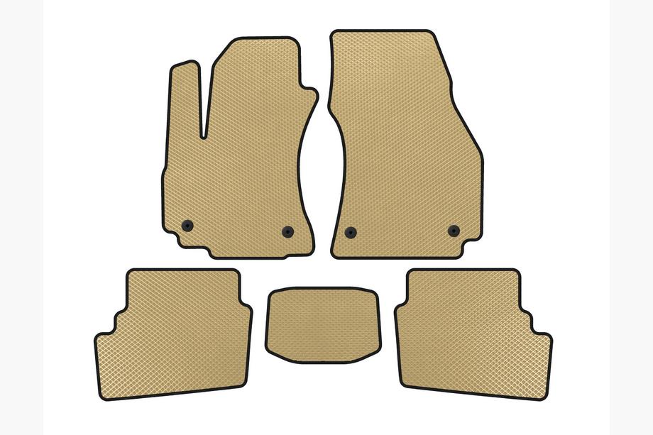 Opel Zafira A 1998-2005 EVA Fußmatten (2 Reihen, 2003-2005, 7-Sitzer, Beige) Image