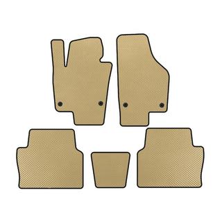 EVA Fußmatten (2 Reihen, Beige)