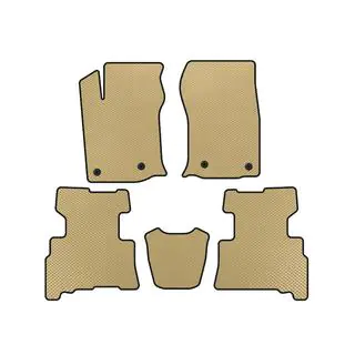EVA Fußmatten (2 Reihen, 2014-2024, 7-Sitzer, Beige)