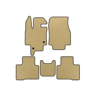 EVA Fußmatten (2 Reihen, 7-Sitzer, Beige)