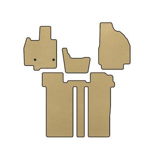 EVA Fußmatten (2 Reihen, 6-Sitzer, Beige)