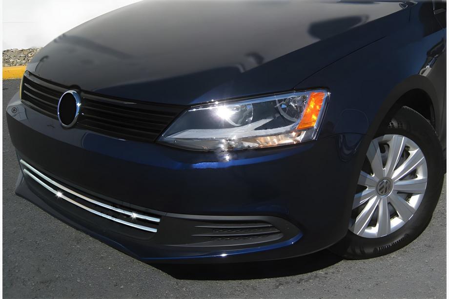 Volkswagen Jetta 2011-2018 Zierleisten für Kühlergrill Stoßstange 2011-2014 (2 Stk., Edelstahl) Image