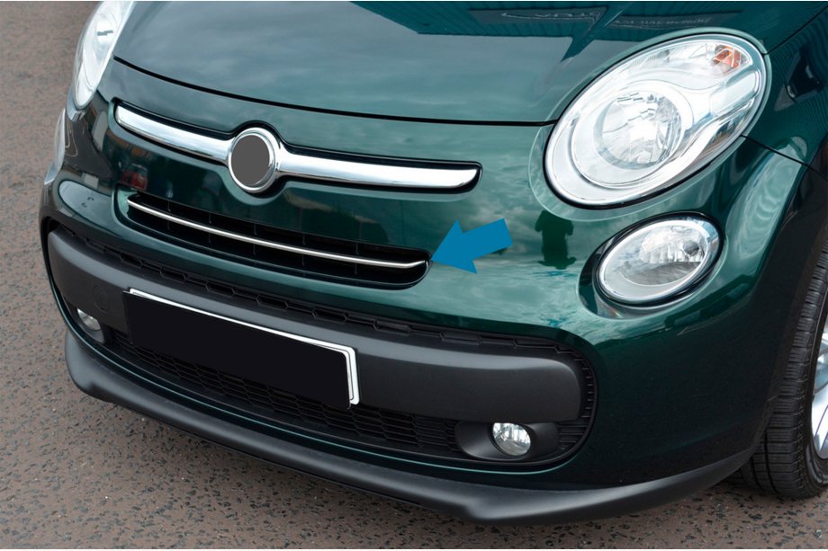 Fiat 500/500L 2013-2022 Chrom Kühlergrill Blenden (Popstar, Edelstahl) Image