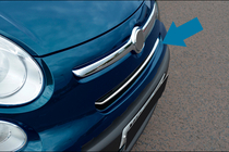 Fiat 500/500L 2013-2022 Grillabdeckungen (Rockstar, Edelstahl) Foto 1