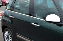 Fiat 500/500L 2013-2022 Fensterleisten Chrom (6 Stk, Edelstahl) OmsaLine - Italienischer Edelstahl Foto 1
