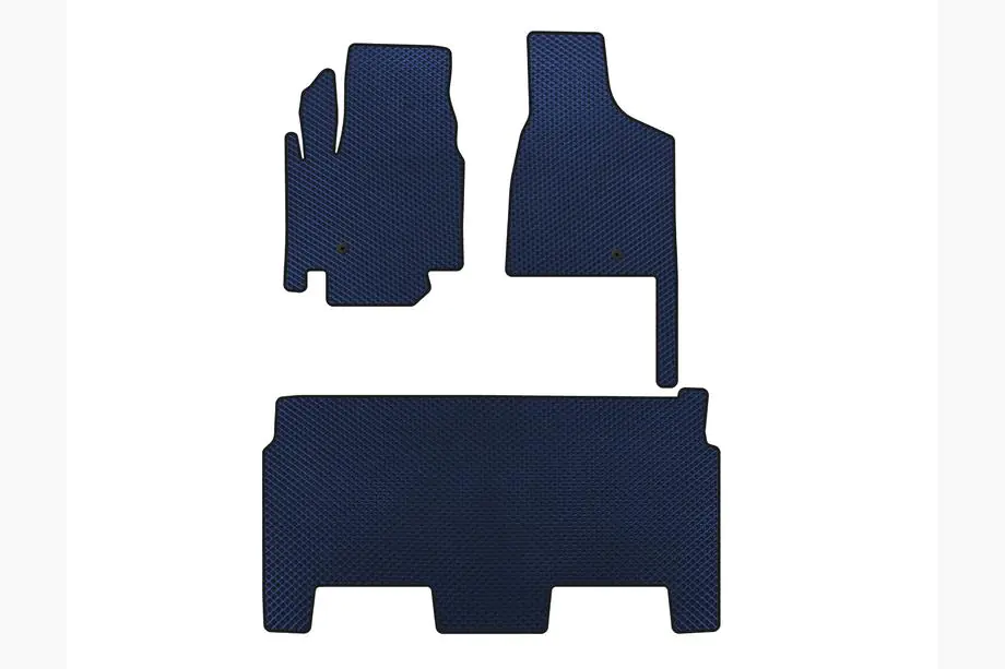 Dodge Grand Caravan V 2008-2020 EVA Fußmatten (2008-2020, 2 Reihen, 8-sitzig/SXT Ausstattung, Blau) Image
