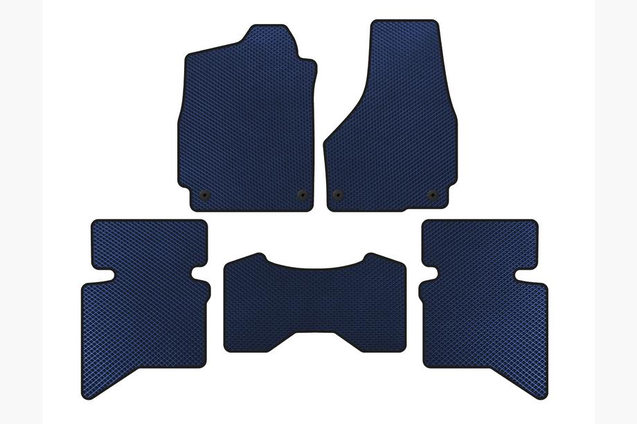 Dodge RAM (DS/DJ/D2) 2009–2024 EVA Fußmatten (2009+, 5-Sitzer/Doppelkabine, Blau) Image