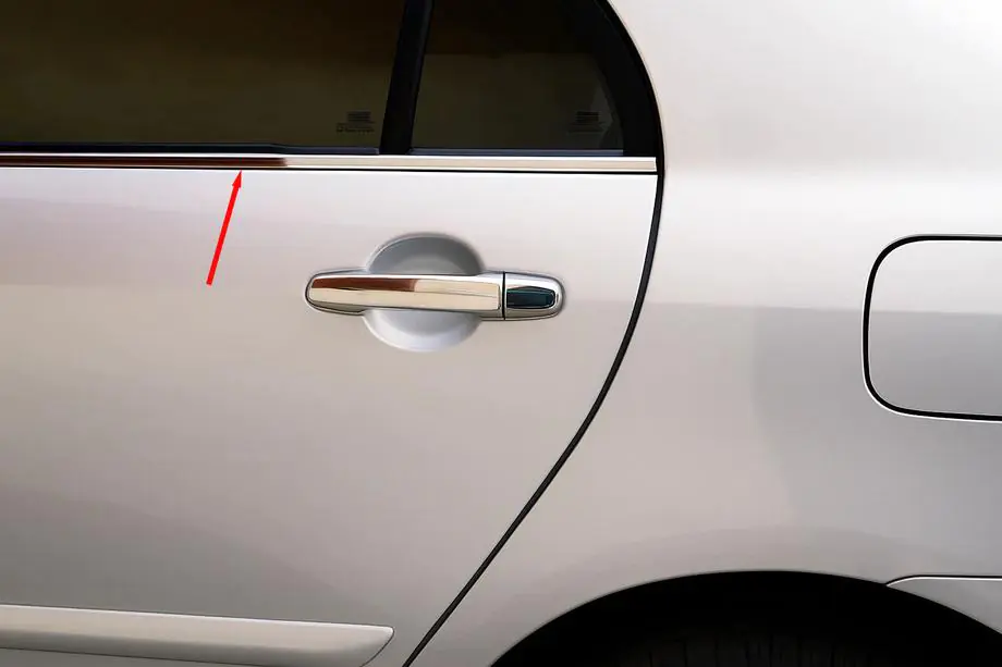 Toyota Verso 2009–2018 Fensterzierleisten außen Edelstahl (4 Stk) Foto 1