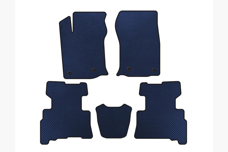 Toyota 4Runner 2009-2024 EVA Fußmatten (2 Reihen, 2014-2024, 7-Sitzer, Blau) Image