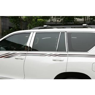 Edelstahl Türsäulen Zierleisten (8 Stk) Toyota Land Cruiser Prado 150 2009-2023 Foto 1