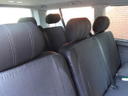 Volkswagen T5 Transporter 2003-2010 Autositzbezüge (Kunstleder↗Stoff, Premium) Vordersitze (1+1) Foto 5