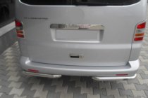 Volkswagen T5 Caravelle 2004-2010 Hintere Eckschutzrohre AK003 (2 Stk., Edelstahl) Foto 2