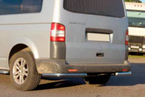 Volkswagen T5 2010-2015 Hintere Eckschutzrohre AK003 (2 Stk., Edelstahl) Foto 3