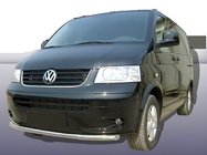 Volkswagen T5 Multivan 2003–2010 Vorderer Einzelrohrschutz (Edelstahl) 60mm Foto 2