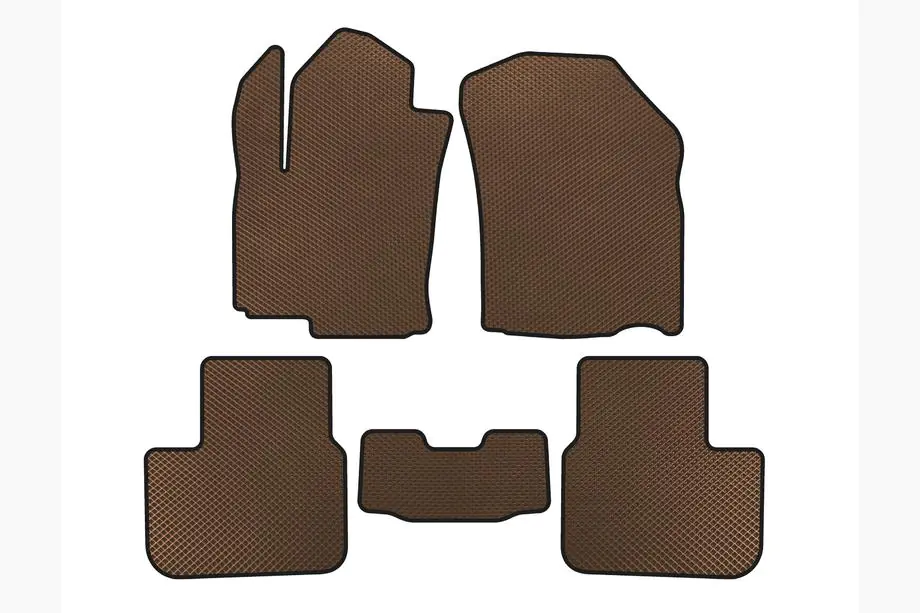 Fiat Sedici 2006-2014 EVA Fußmatten (HB, Braun) Image