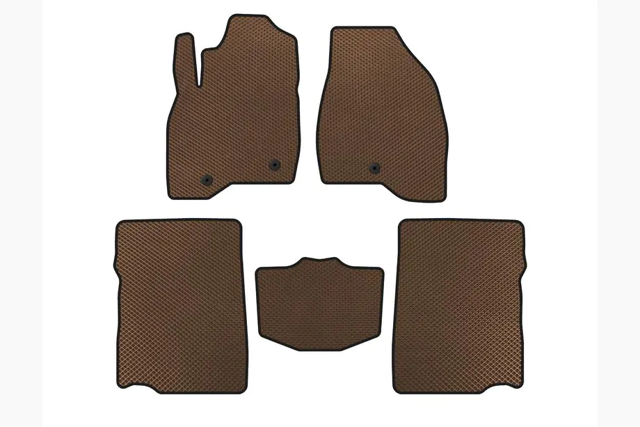 Ford Explorer 2011-2019 EVA Fußmatten (2017-2019, 2. Reihe, 7-Sitzer, Braun) Image