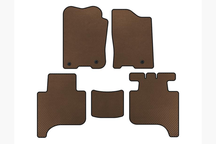 Infiniti QX56 2004-2010 EVA Fußmatten (2 Reihen, 2004-2008, Braun) Image