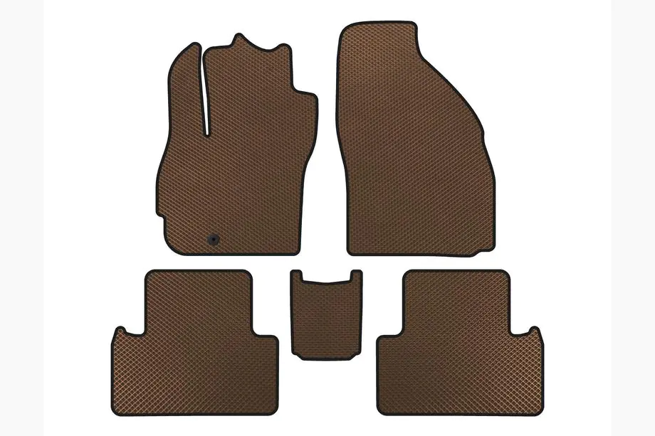 Mazda 5 2005-2009 EVA Fußmatten (2 Reihen, 7-Sitzer, Braun) Image