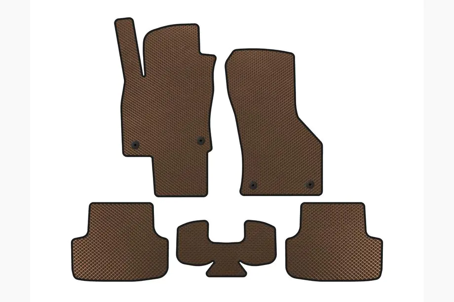 Seat Leon 2013-2020 EVA Fußmatten (Braun) Image
