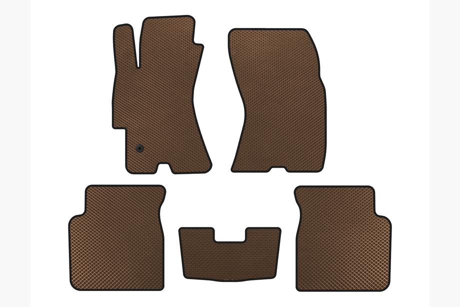 Subaru Outback 2005-2009 EVA Fußmatten (Braun) Image