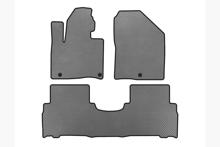 Kia Sorento III UM 2014-2020 EVA Fußmatten (2014-2018, 5-Sitzer, Grau) Image