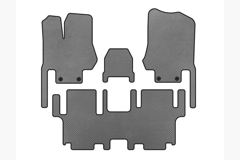 Nissan Quest 2011-2017 EVA Fußmatten (2 Reihen, 7-Sitzer, Grau) Image