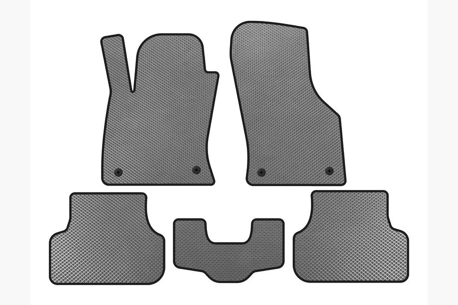 Seat Leon 2013-2020 EVA Fußmatten (2013-2016, SW, Grau) Image