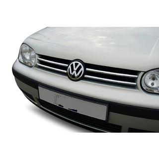 Chrom Kühlergrill Blenden (4 Stk, Edelstahl) Volkswagen Golf 4 1997-2006 Foto 1