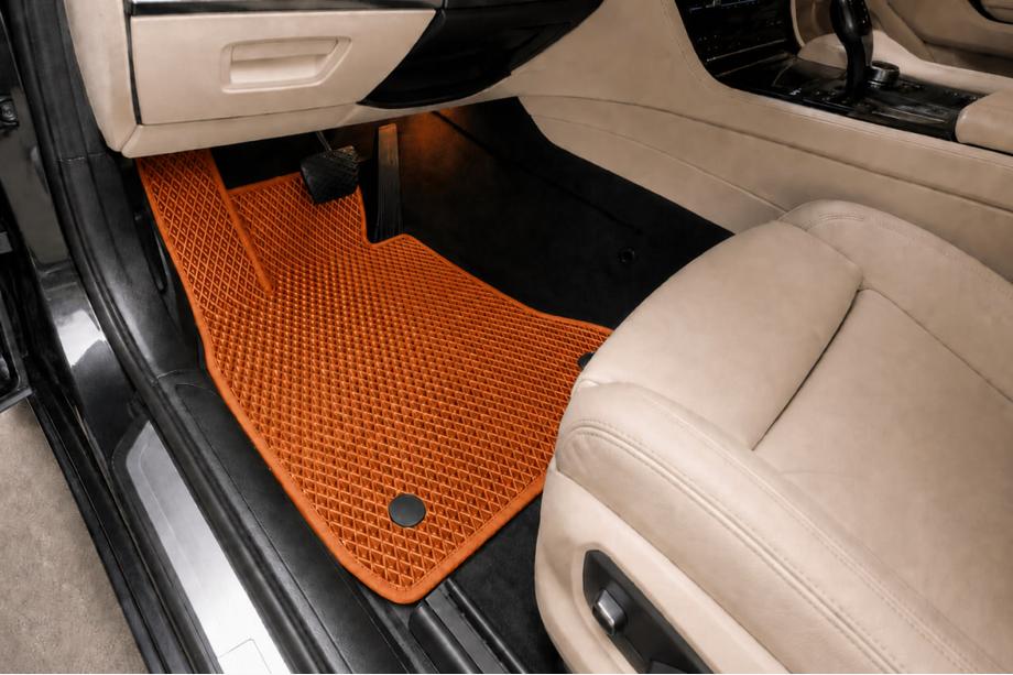 BMW 7 Series F01/F02 2008-2015 EVA Fußmatten (für F01, Orange) Foto 1