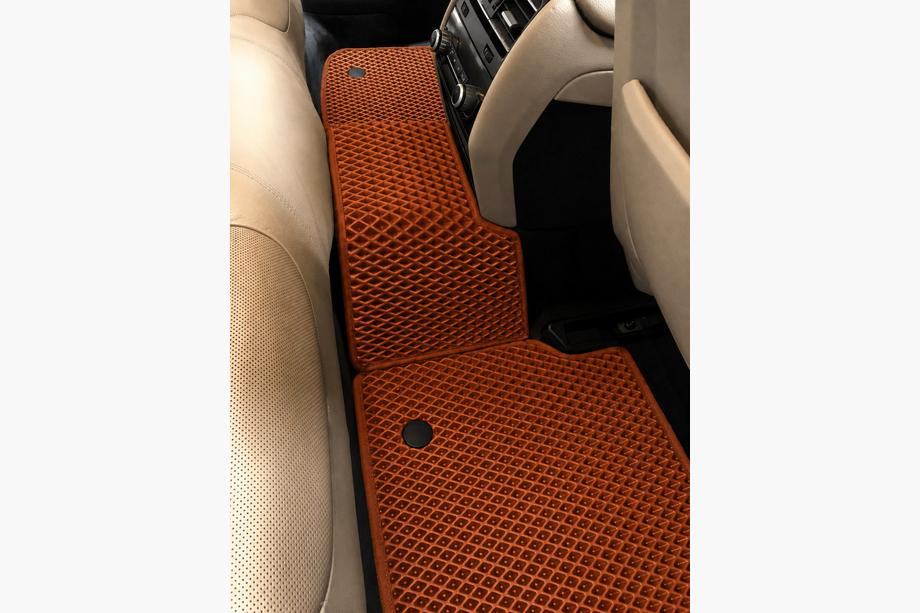 BMW 7 Series F01/F02 2008-2015 EVA Fußmatten (für F01, Orange) Foto 3