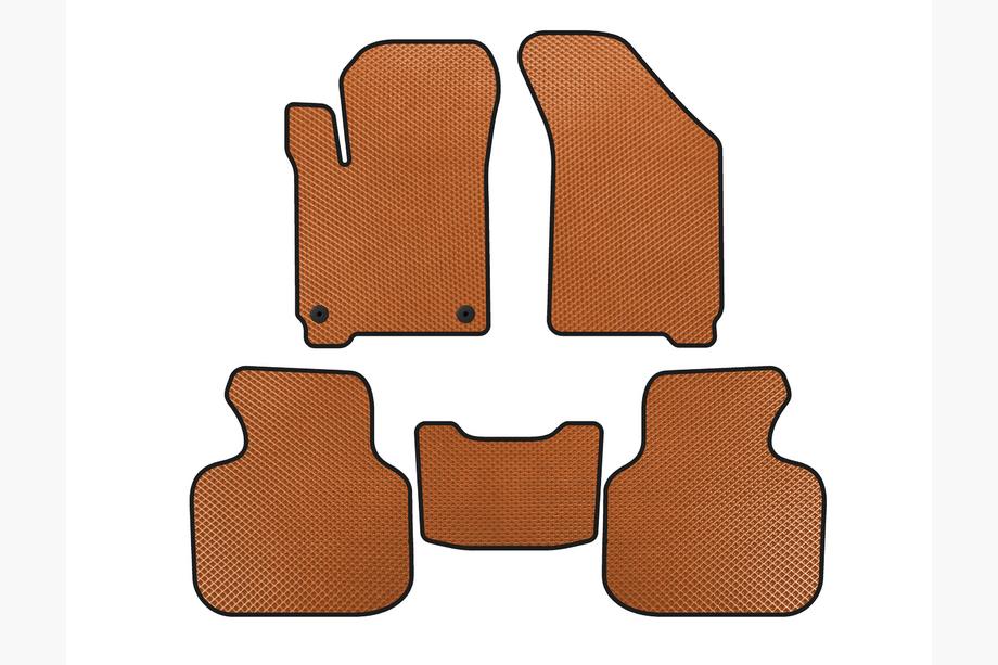 Dodge Journey 2008-2020 EVA Fußmatten (2011-2020, 7-Sitzer, Orange) Image