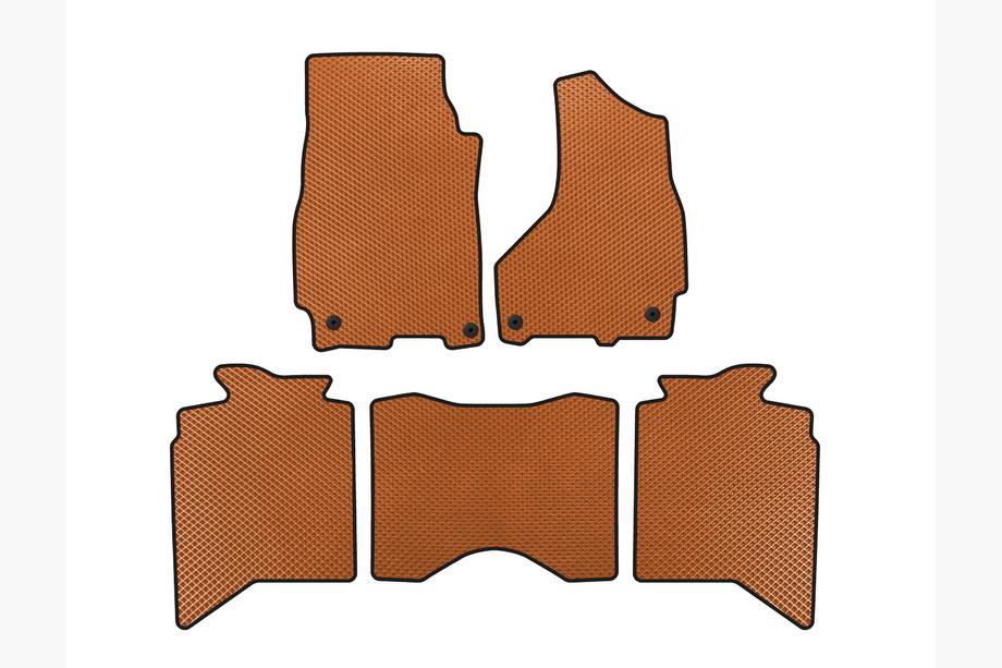 Dodge RAM (DS/DJ/D2) 2009–2024 EVA Fußmatten (2013+, 5-Sitzer, Orange) Image