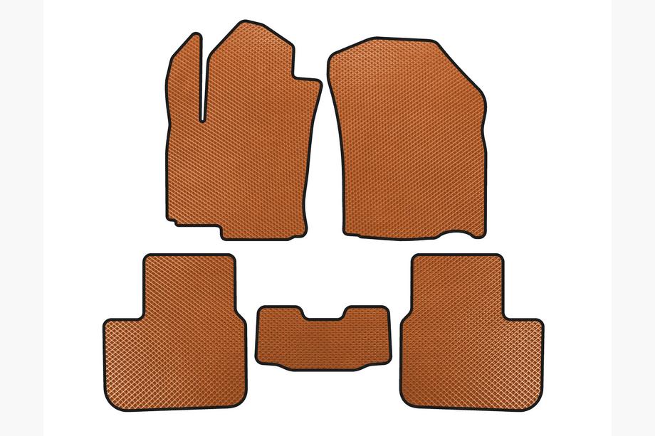 Fiat Sedici 2006-2014 EVA Fußmatten (HB, Orange) Image