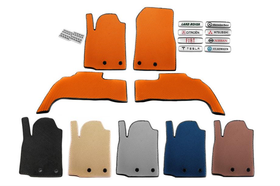 Mazda 3 2013-2019 EVA Fußmatten (SD, BN, Orange) Image