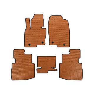 EVA Fußmatten (2 Reihen, 7-Sitzer, Orange)