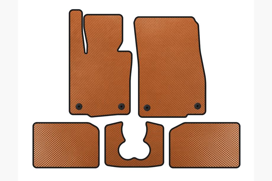 Mini Cooper F55/56/57 2014-2023 EVA Fußmatten (für S F55, 5-türig, Orange) Image