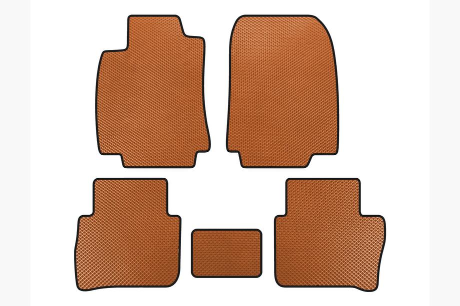 Nissan Tiida 2011-2014 EVA Fußmatten (HB, Orange) Image