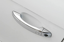 Audi A4 B8 2007-2015 Chrom Türgriffblenden (Edelstahl) 4 Abdeckungen mit Tasten Foto 1