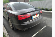 Audi A6 C7 2011-2017 Kofferraumleiste Edelstahl Foto 7