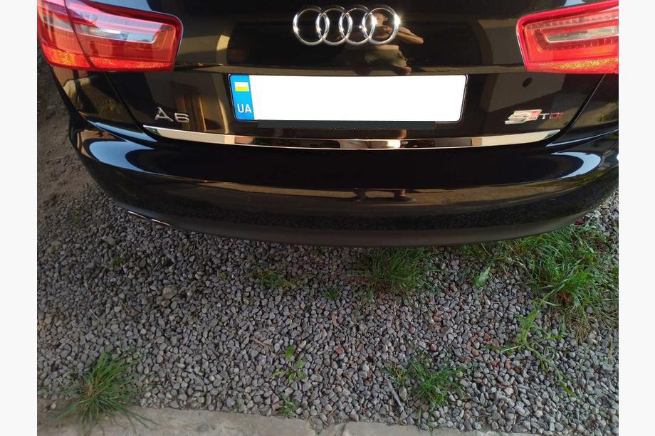 Audi A6 C7 2011-2017 Kofferraumleiste Edelstahl Image