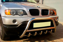 BMW X5 E53 1999–2006 Frontbügel WT003 (Edelstahl) Foto 2