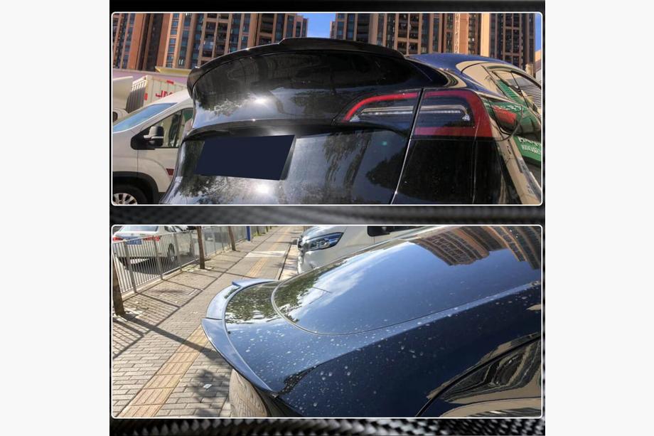 Tesla Model Y 2020- Spoiler Trockencarbon V7 (2020-2023) Foto 5