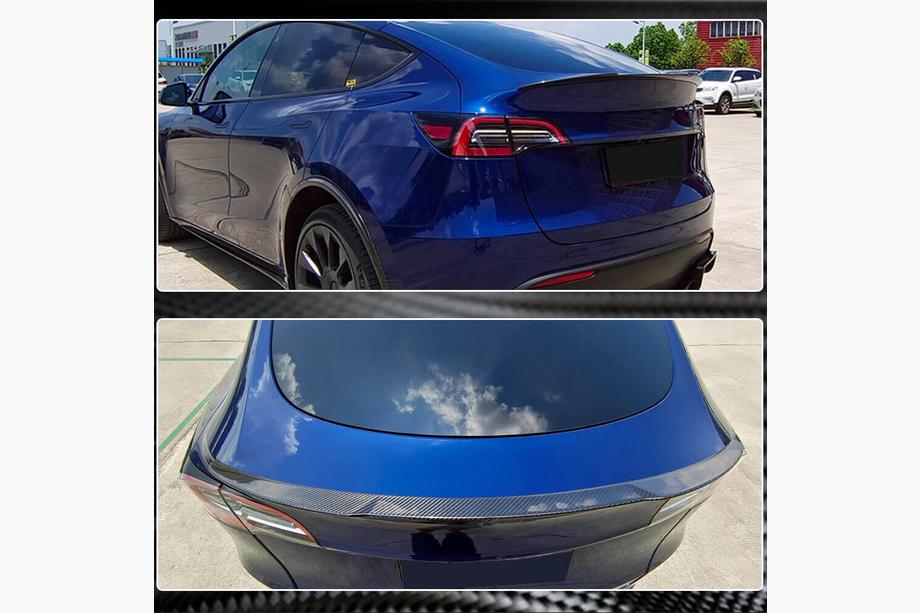 Tesla Model Y 2020- Spoiler Trockencarbon V7 (2020-2023) Foto 6