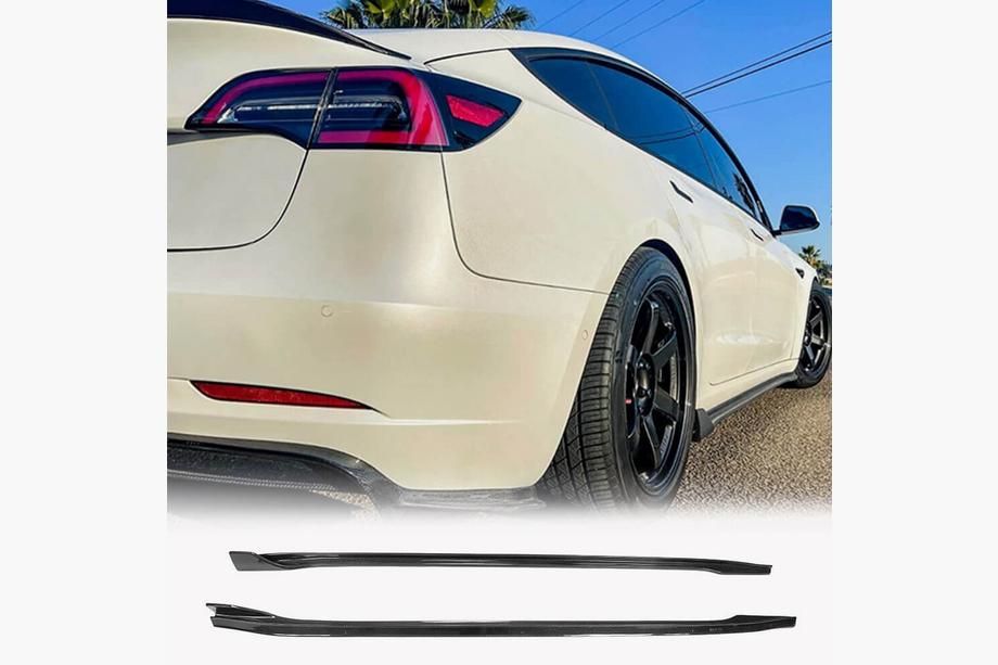 Tesla Model 3 2017- Carbon Einstiegsleisten V2 (2016-2022) Image