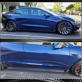 Einstiegsleisten V4 (2017-2023, Carbon) Tesla Model 3 2017- Foto 4