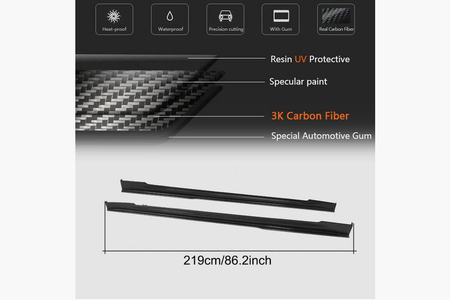 Tesla Model S 2012– Einstiegsleisten V1 (2014-2021, Carbon) Foto 5