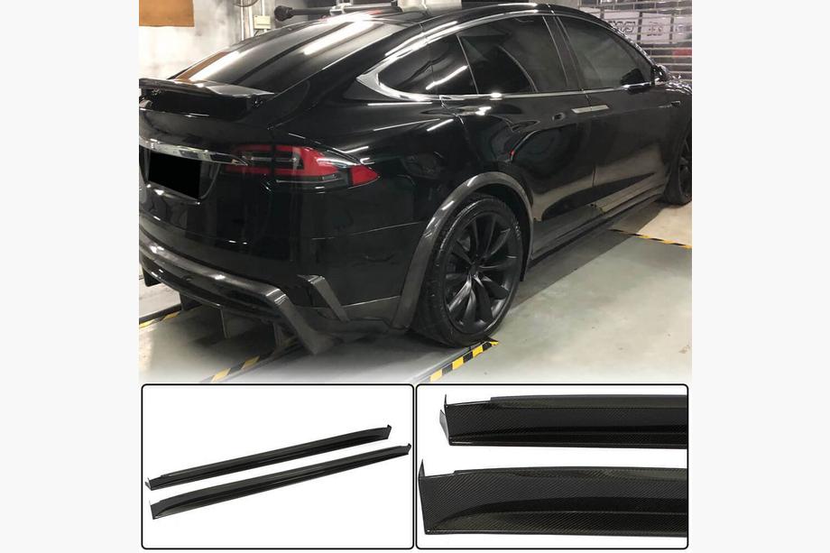 Tesla Model X 2015- Carbon Einstiegsleisten V3 (2016-2020) Image