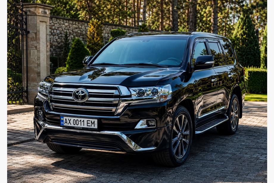 Toyota Land Cruiser 200 2007-2021 Frontlippe 2016↗ (Executive 2016) Schwarz Foto 8