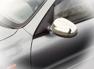 Chevrolet Lanos 1998–2017 Spiegelabdeckungen Edelstahl Foto 3