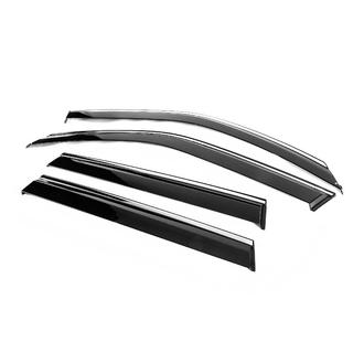 Windabweiser mit Chromleiste Niken Luxury (4 Stk) Subaru Forester 2008-2013 Foto 2
